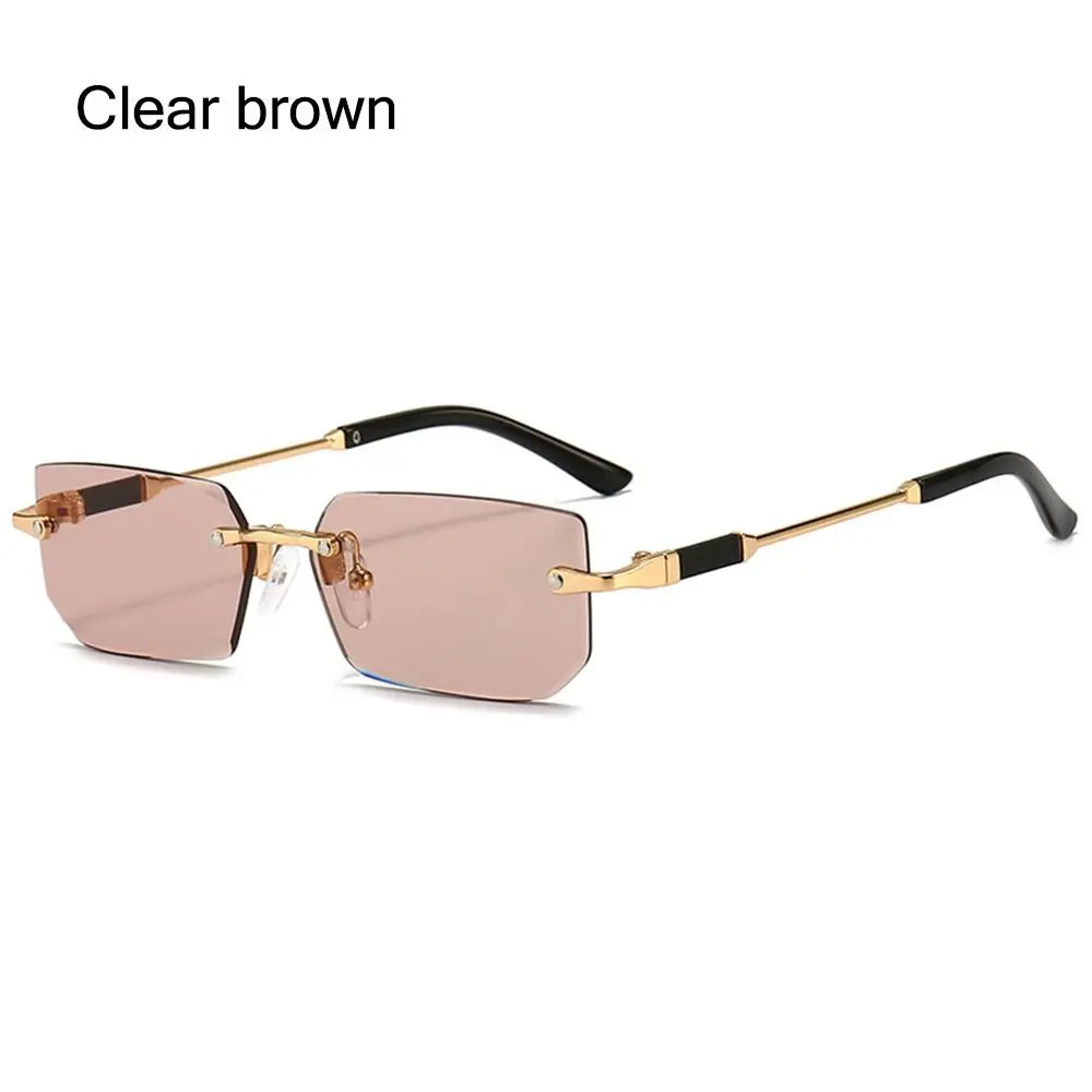 Lunettes Monture Dorée Style Luxe — UV400 Protection ✨