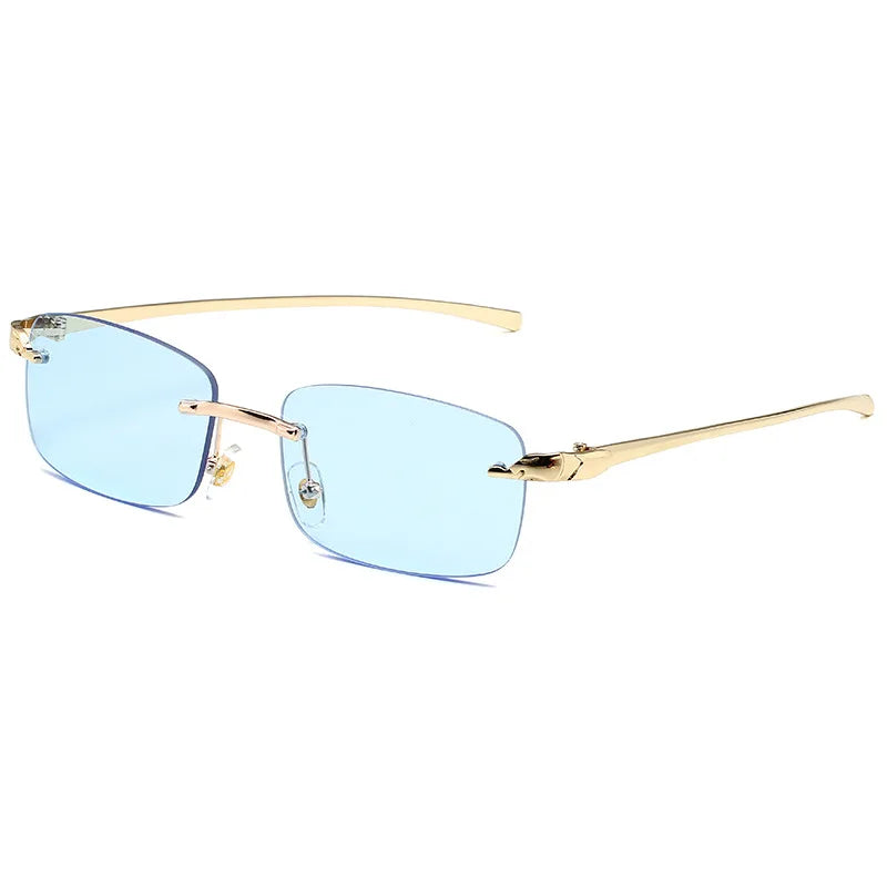Lunettes Sans Monture Style Luxe — 16 Coloris UV400 ✨