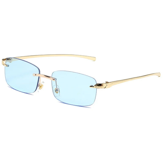 Lunettes Sans Monture Style Luxe — 16 Coloris UV400 ✨