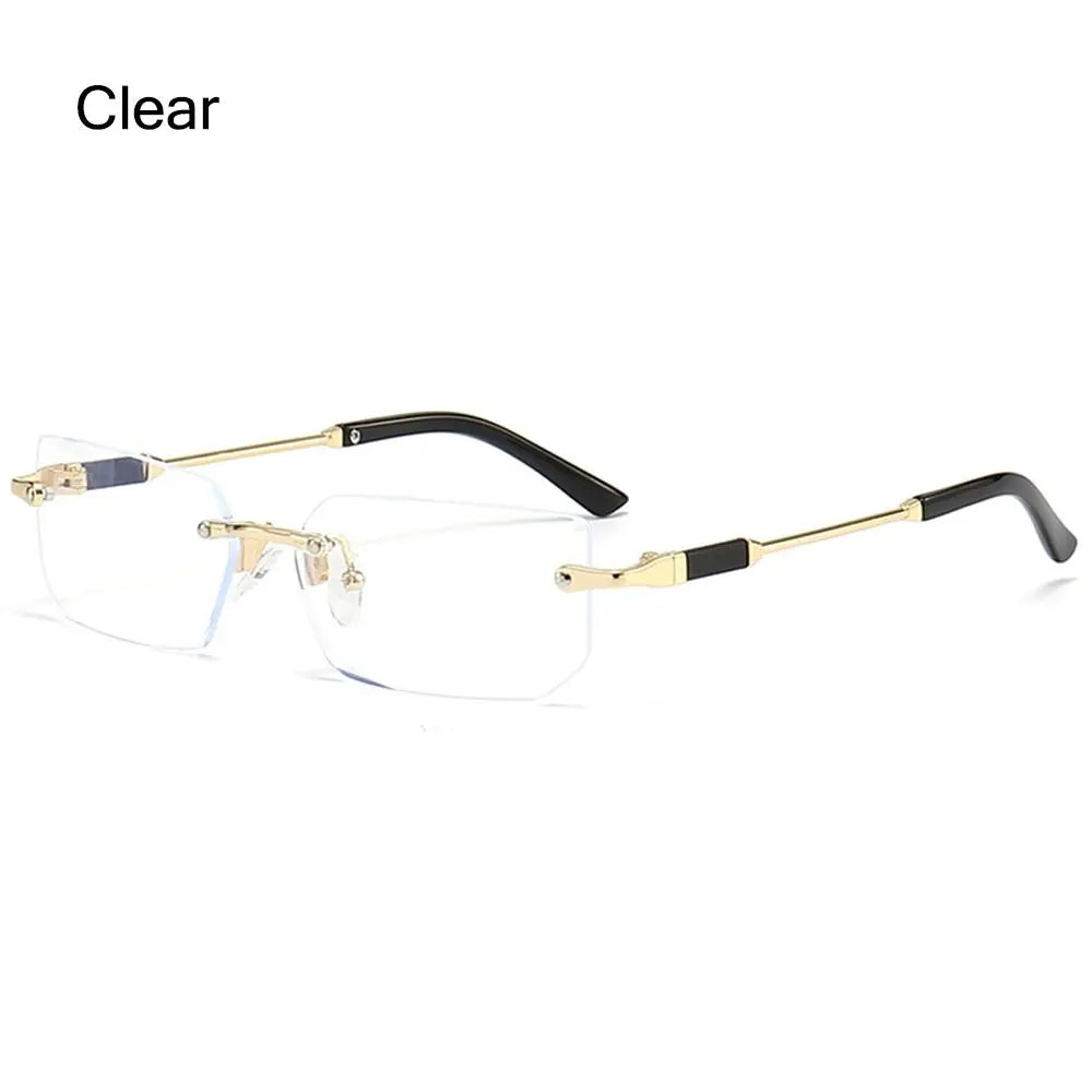 Lunettes Monture Dorée Style Luxe — UV400 Protection ✨