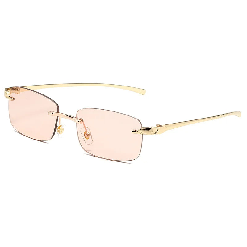 Lunettes Sans Monture Style Luxe — 16 Coloris UV400 ✨