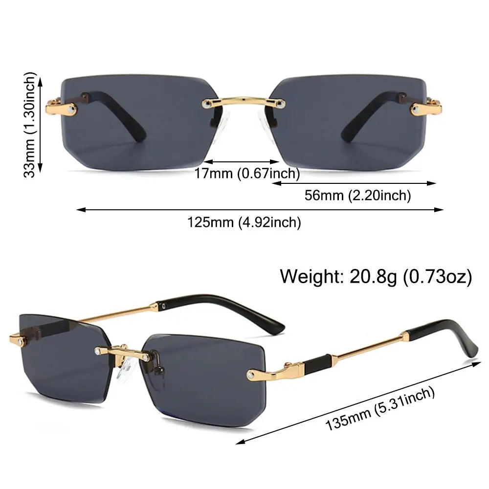 Lunettes Monture Dorée Style Luxe — UV400 Protection ✨