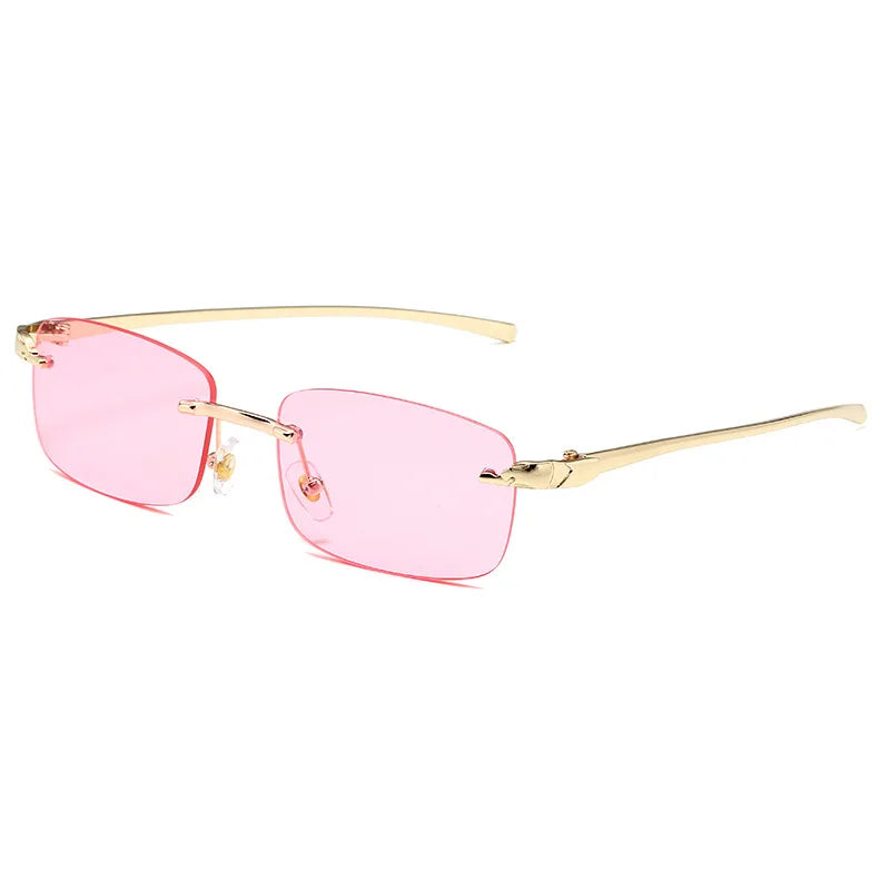 Lunettes Sans Monture Style Luxe — 16 Coloris UV400 ✨