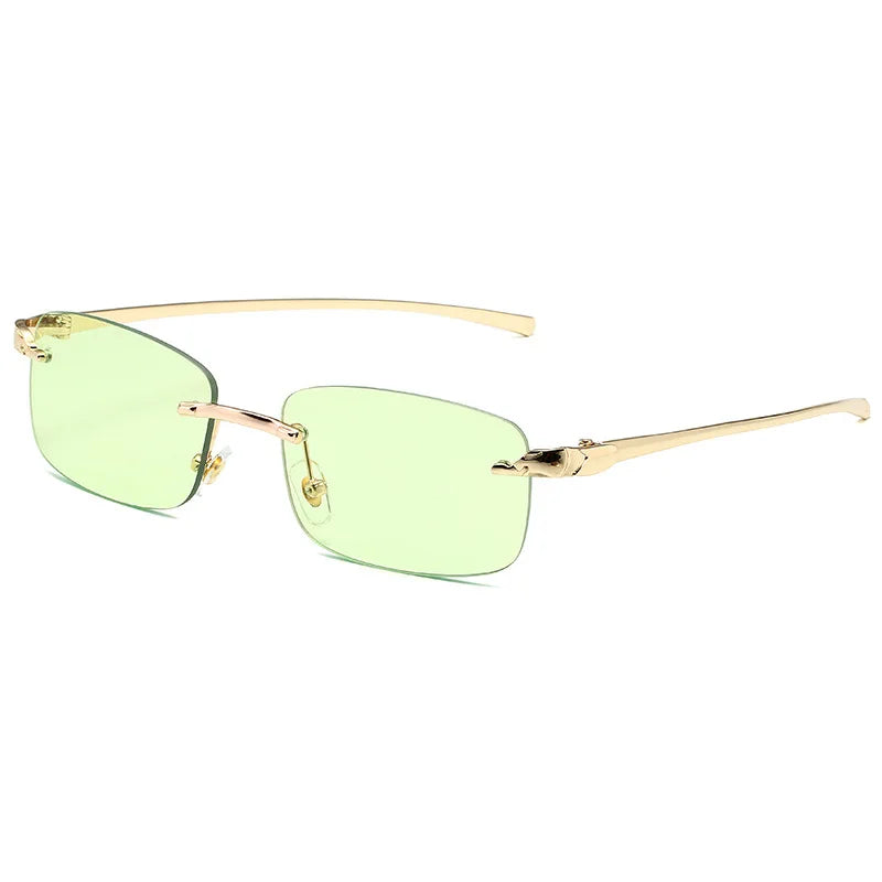 Lunettes Sans Monture Style Luxe — 16 Coloris UV400 ✨